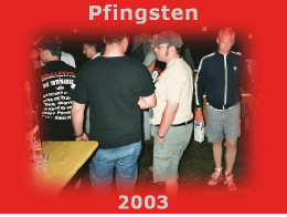 Bilder Pfingsten 2003